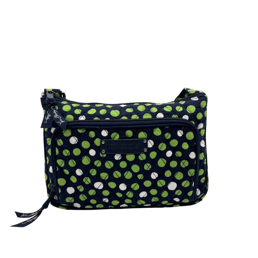 Vera Bradley Navy Hipster Polka Dot Crossbody